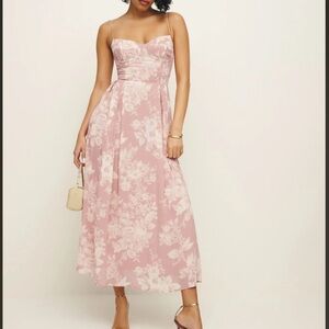 REFORMATION JAELYN DRESS / LIGHT PINK FLORAL